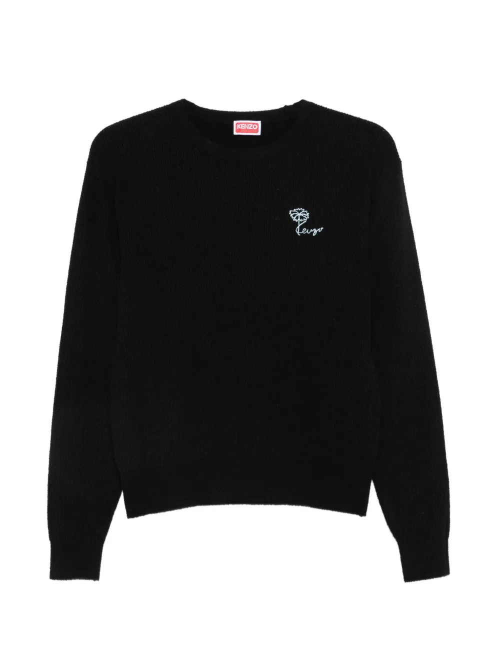 Kenzo flower-embroidered sweater - Nero