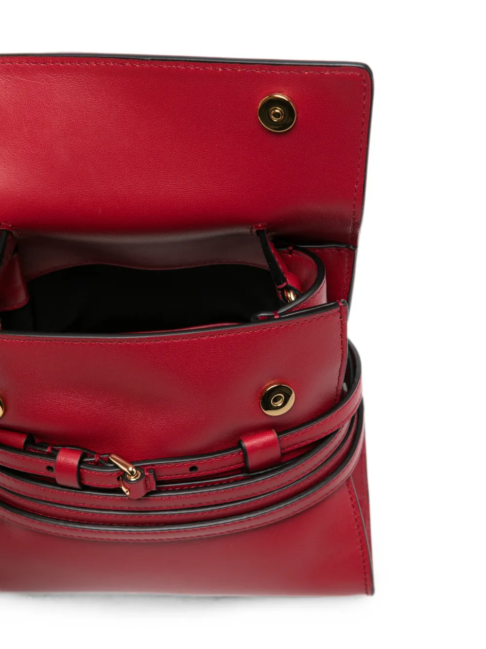 Moschino Tie Me mini-shopper met handvat en riemdetail Rood