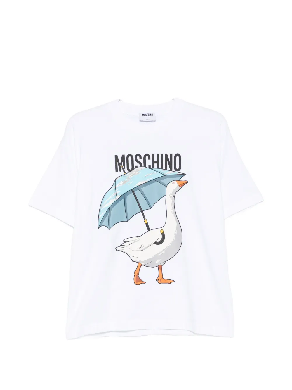 Moschino Logo-print Short-sleeve T-shirt In White