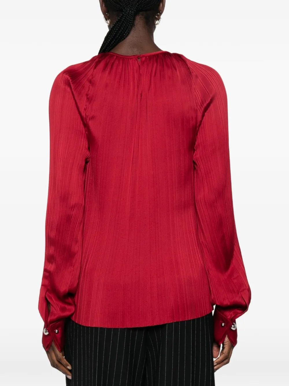 Lanvin Geplooide blouse Rood