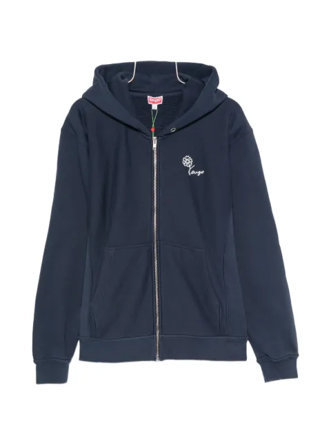 Kenzo floral-print zip-up hoodie