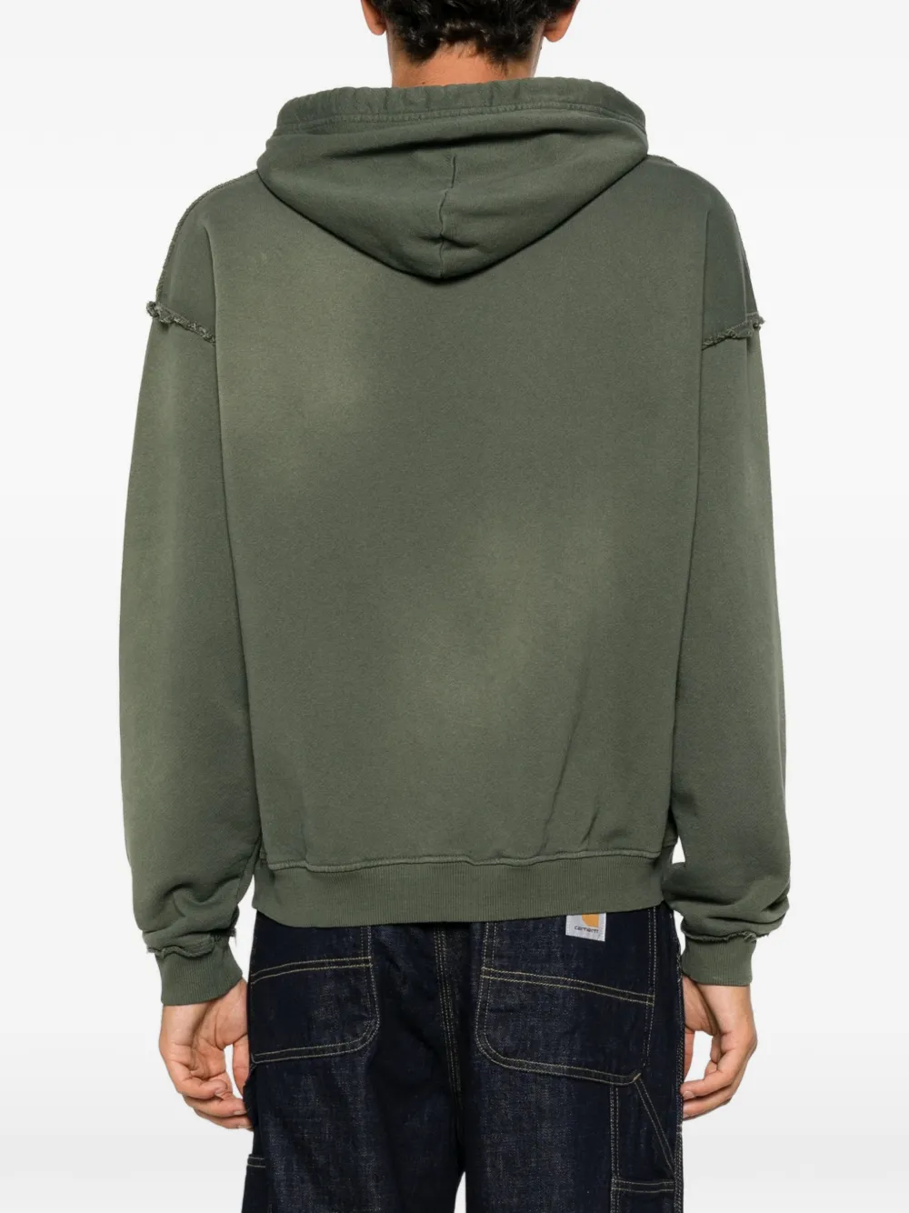Diesel Hoodie met geborduurd logo Groen
