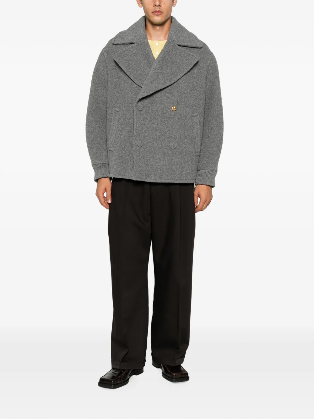 Moschino Jack met dubbele rij knopen Grijs