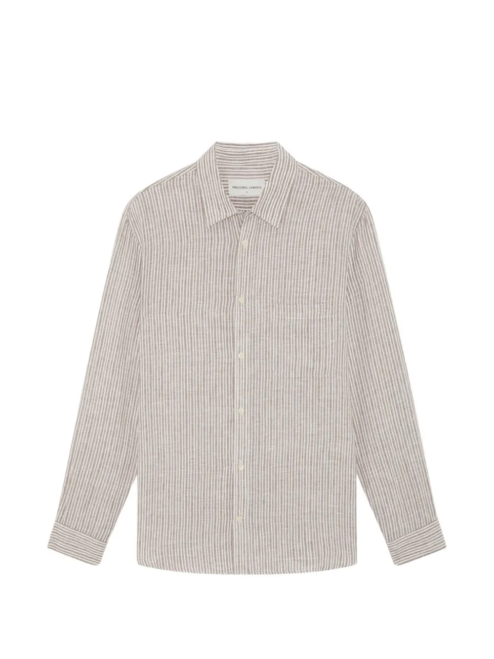 Frescobol Carioca Telles striped shirt - Marrone