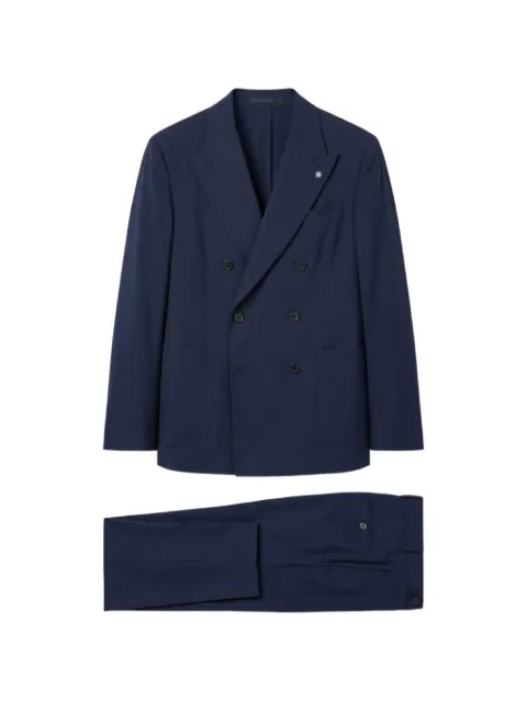 Manuel Ritz double-breasted peak-lapel suit