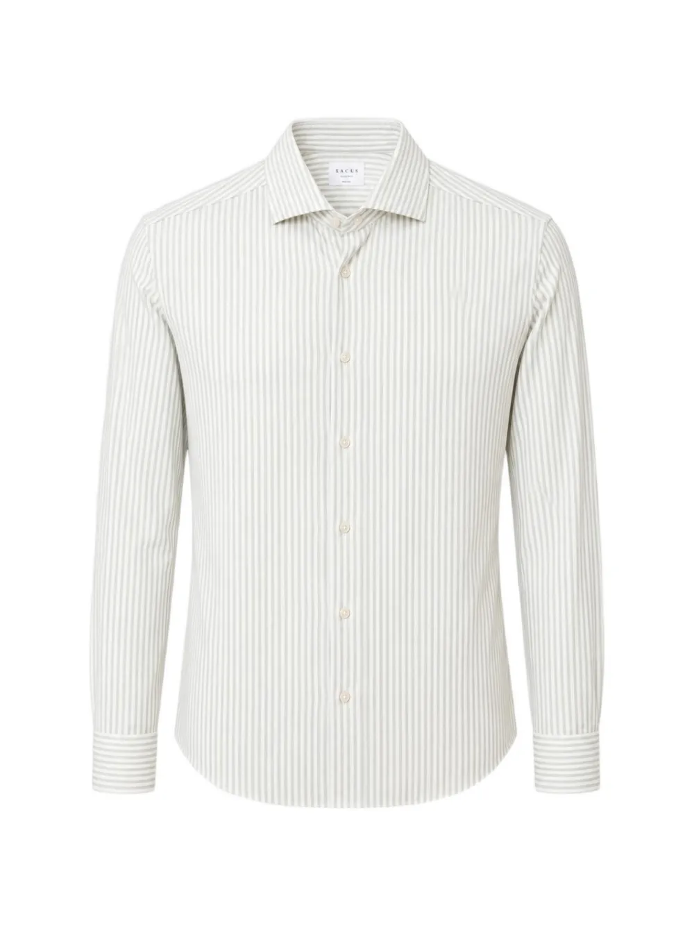 Xacus striped long-sleeve shirt - Bianco
