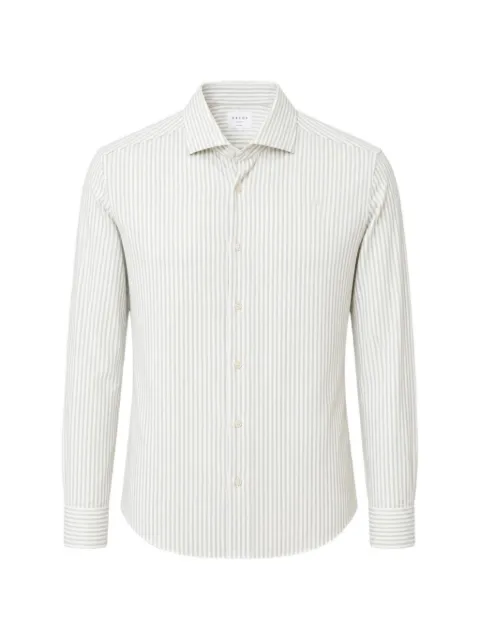 Xacus striped long-sleeve shirt