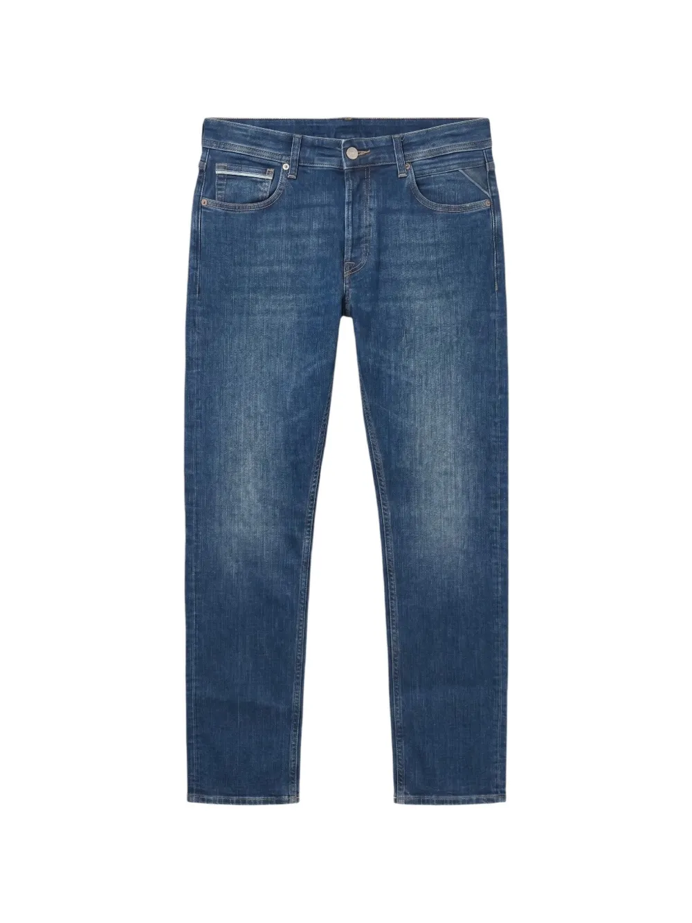 Replay faded-effect slim-fit jeans - Blu