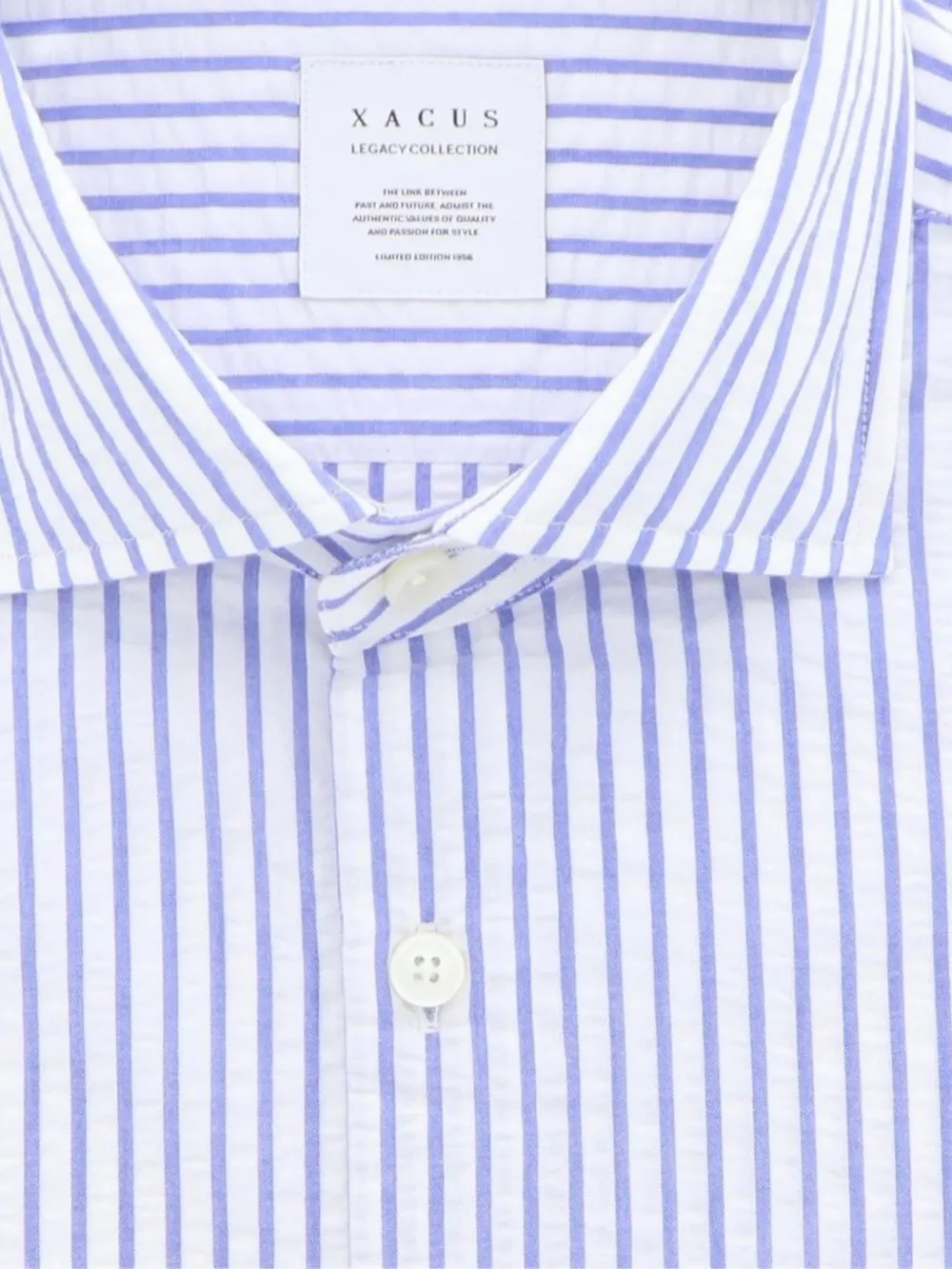 Xacus Gestreept overhemd Blauw