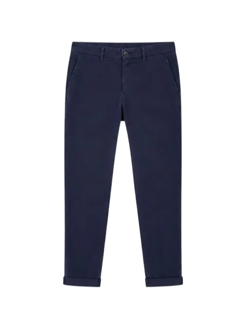Mason's Torino Flex logo-embroidered turn-up trousers