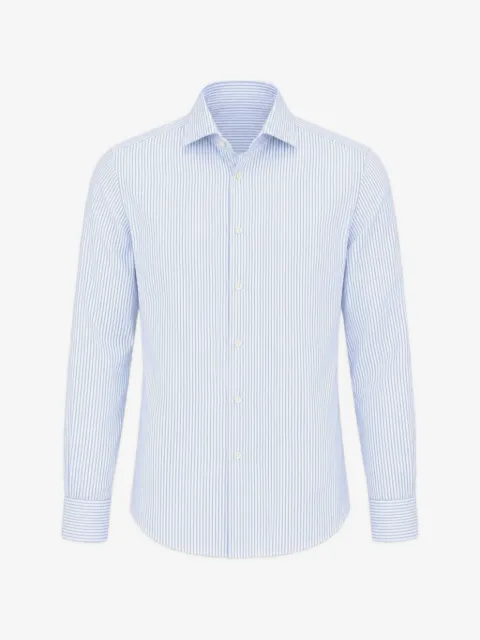 Xacus striped long-sleeve shirt
