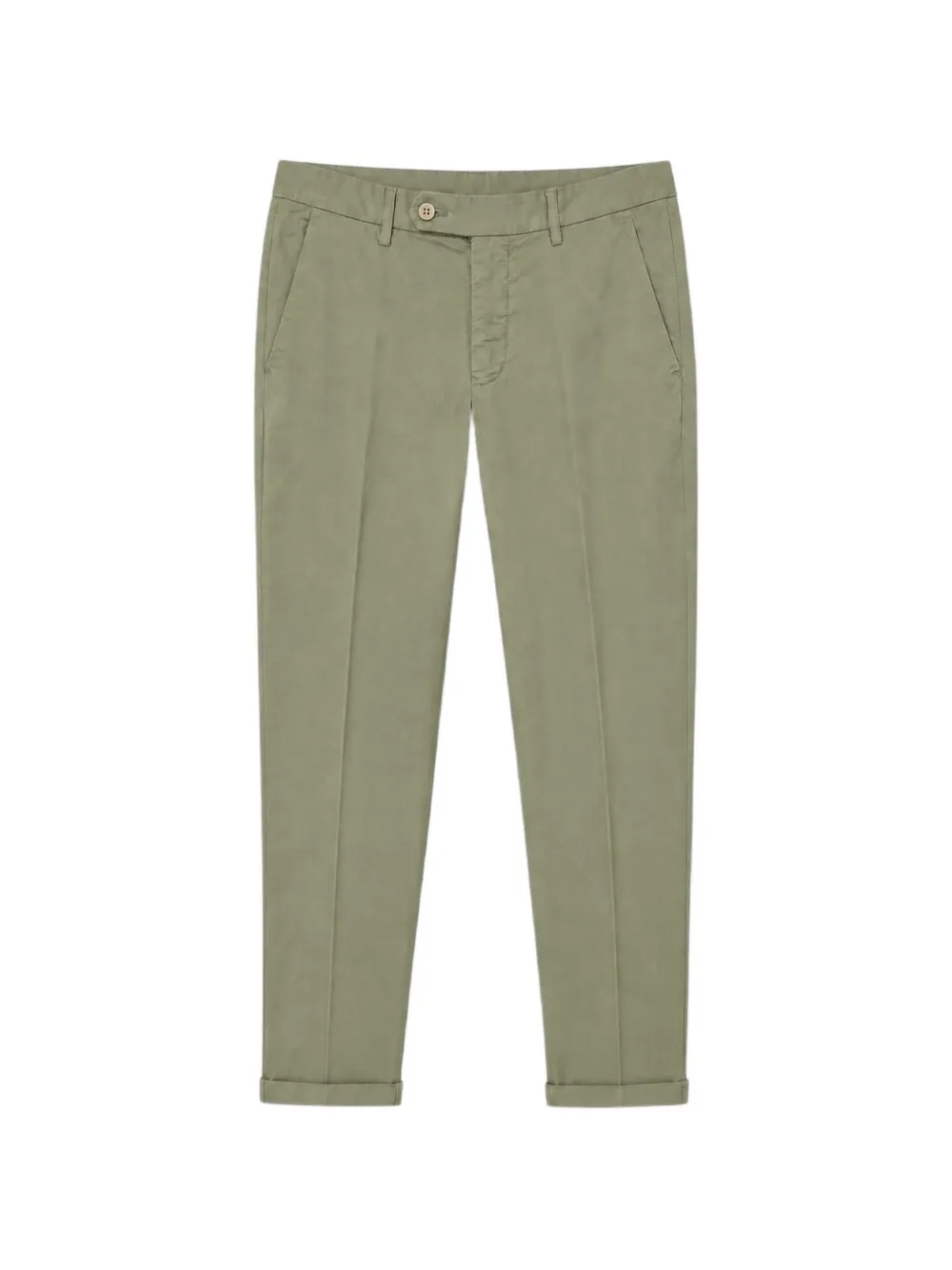 Mason's pressed-crease straight-leg trousers - Verde