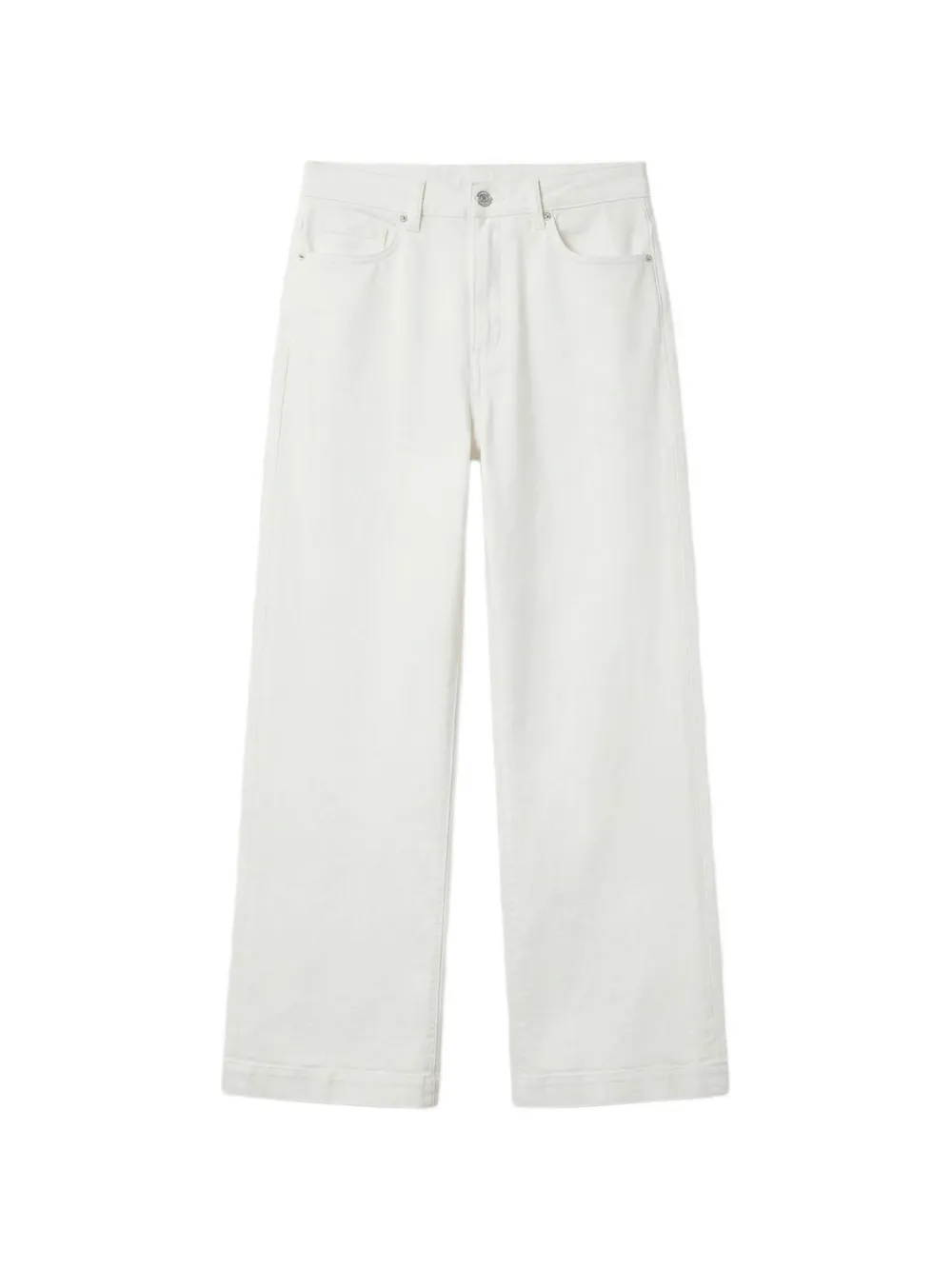 Nine In The Morning logo-patch jeans - Bianco
