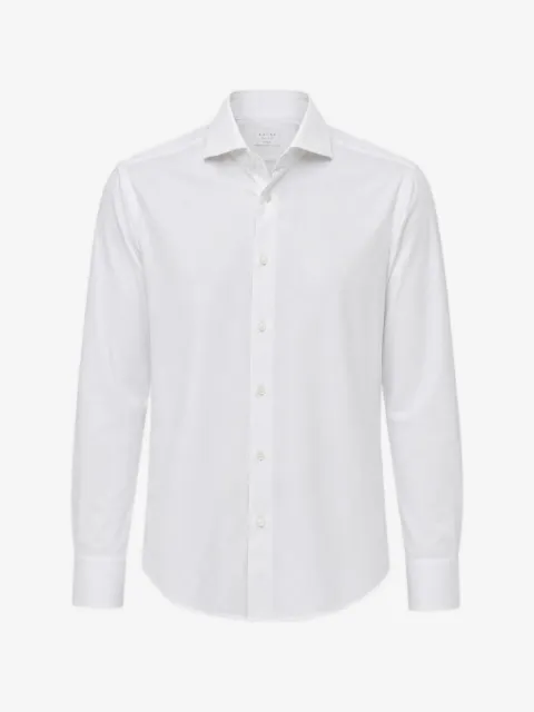 Xacus long-sleeve spread-collar shirt