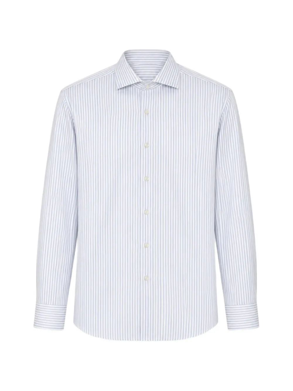Xacus striped long-sleeve shirt - Bianco