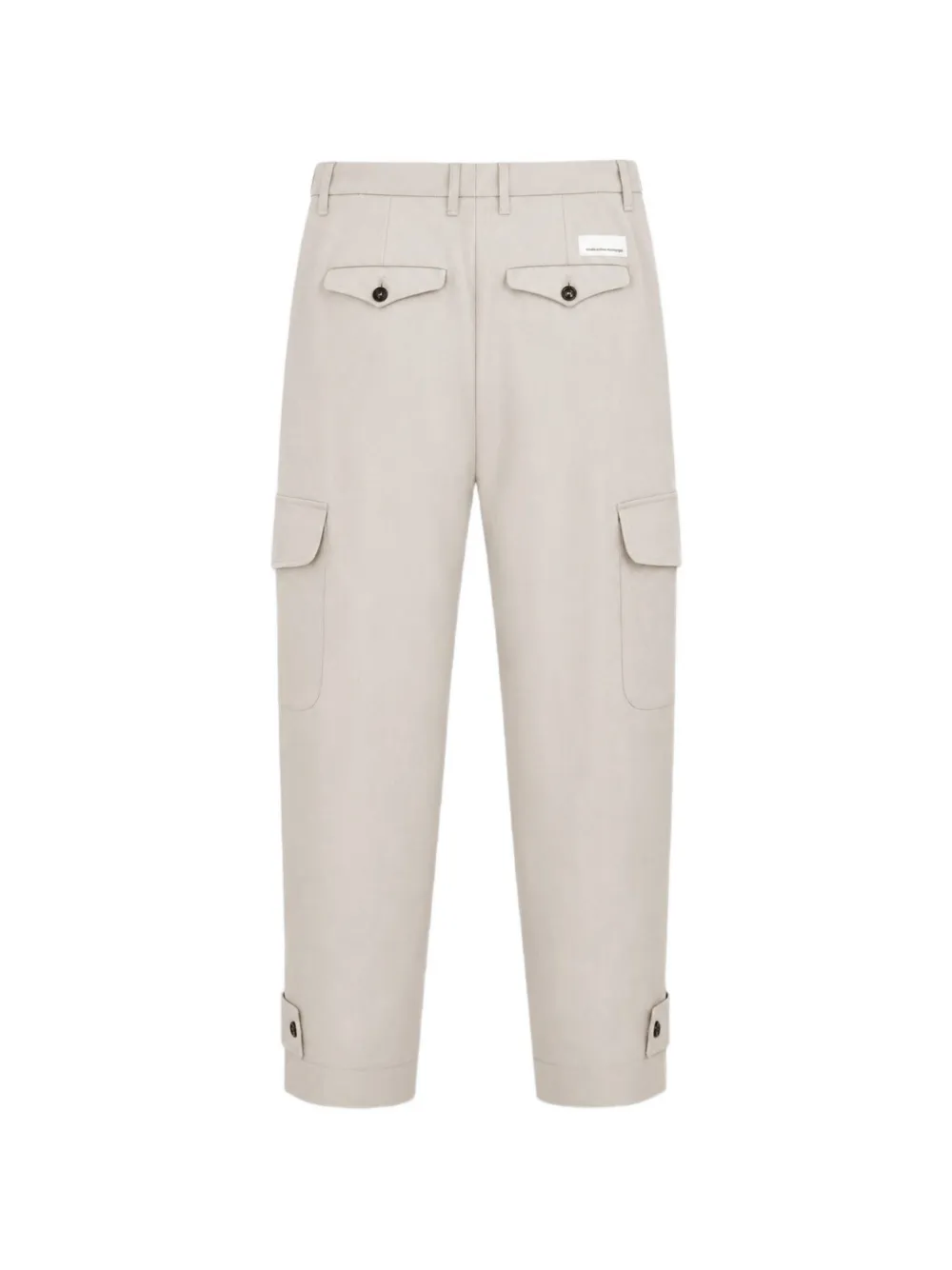 Nine In The Morning Cargo broek met geplooid detail en knopen Beige