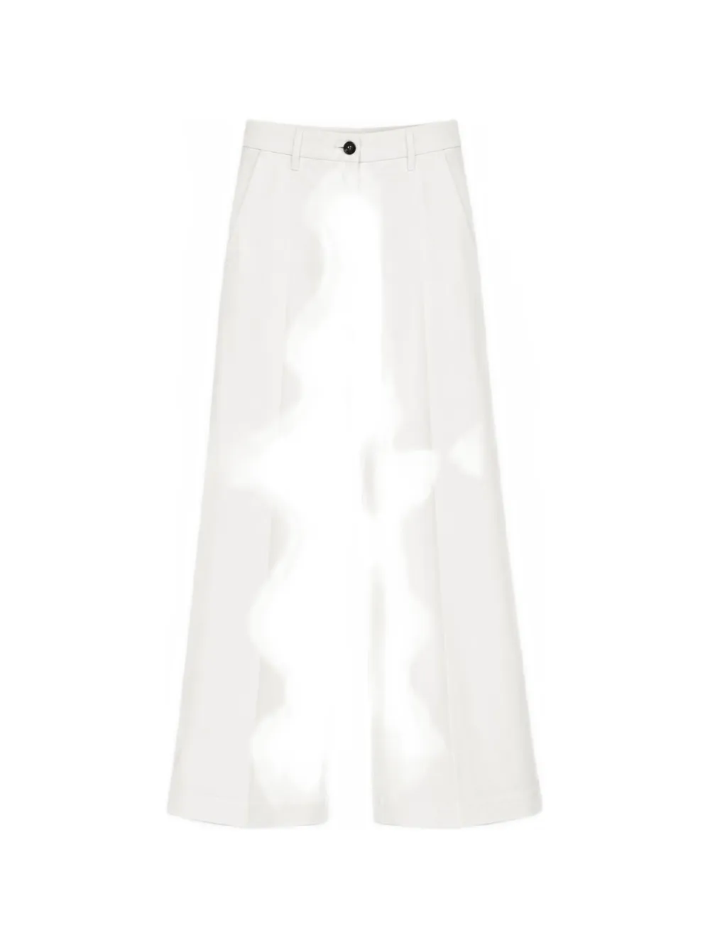Nine In The Morning pressed-crease wide-leg trousers - Bianco