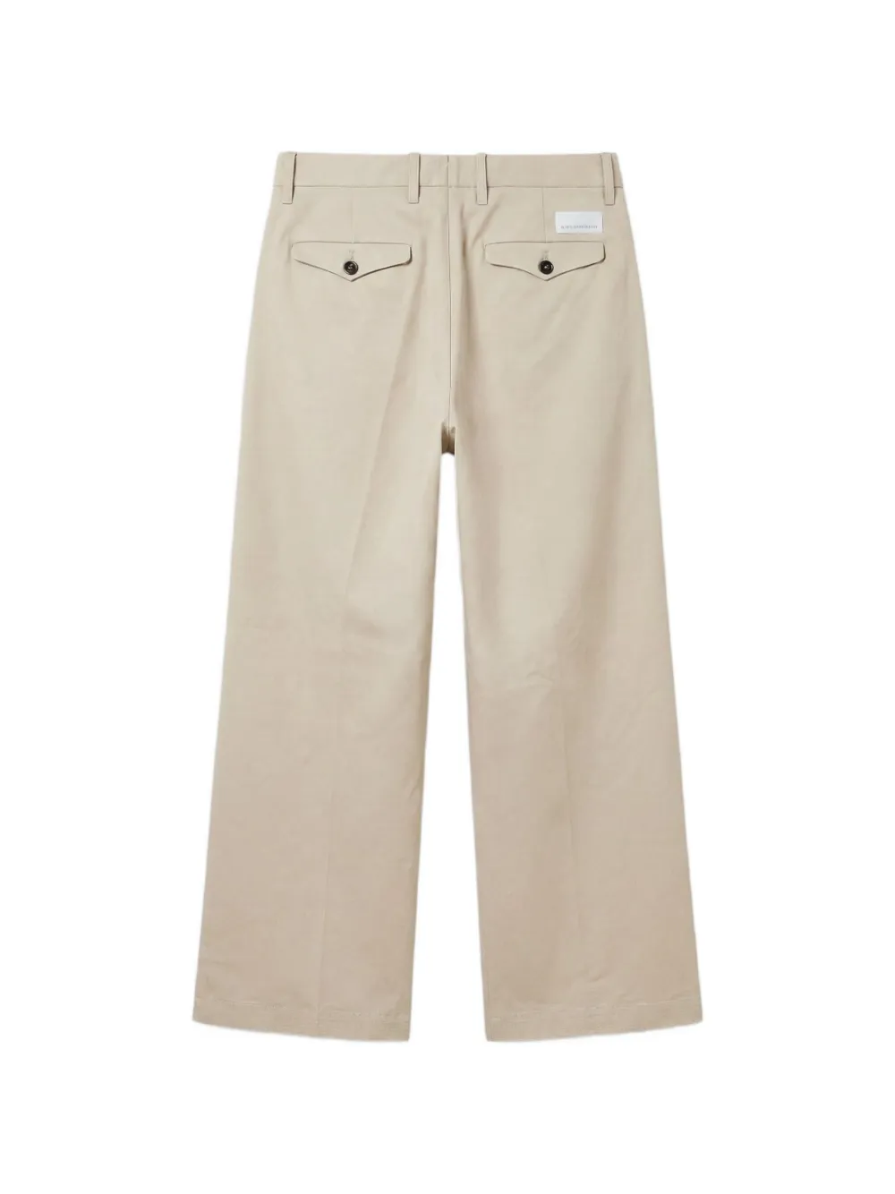 Nine In The Morning Pantalon met wijde pijpen Beige