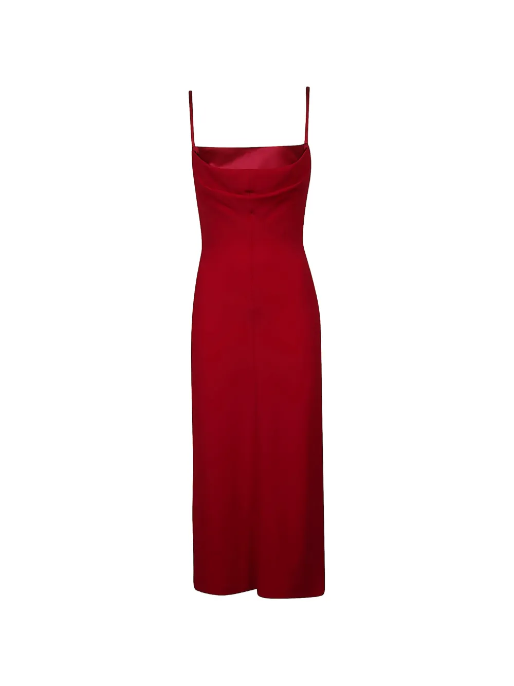 Max Mara cowl-neck spaghetti-strap midi dress - Red