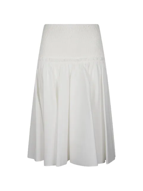 PINKO shirred ruffled midi skirt