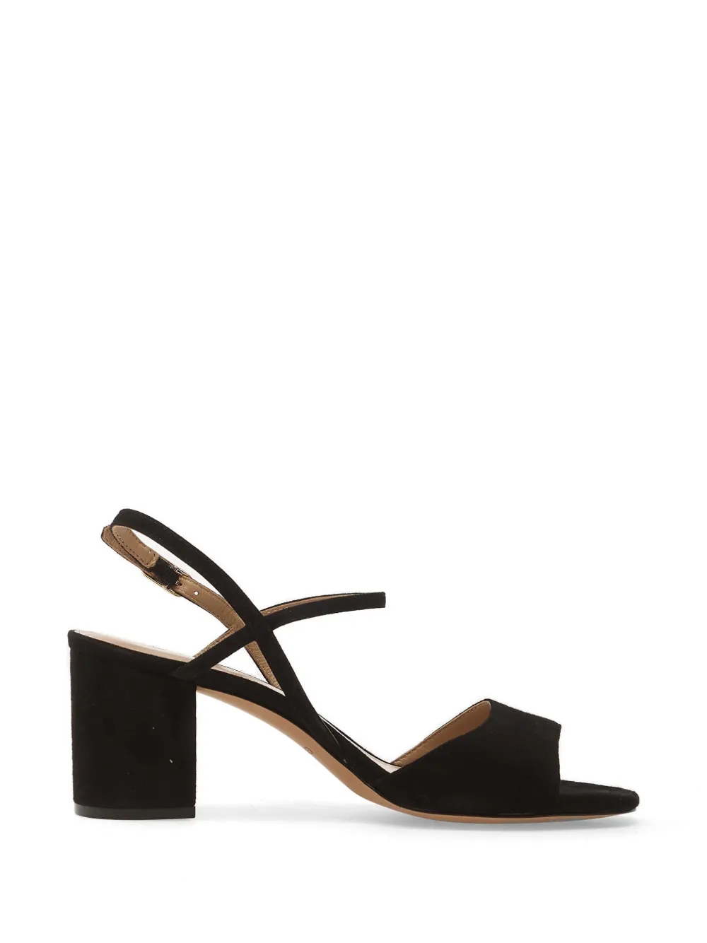 Geox Virnilisa suède sandalen met blokhak Zwart