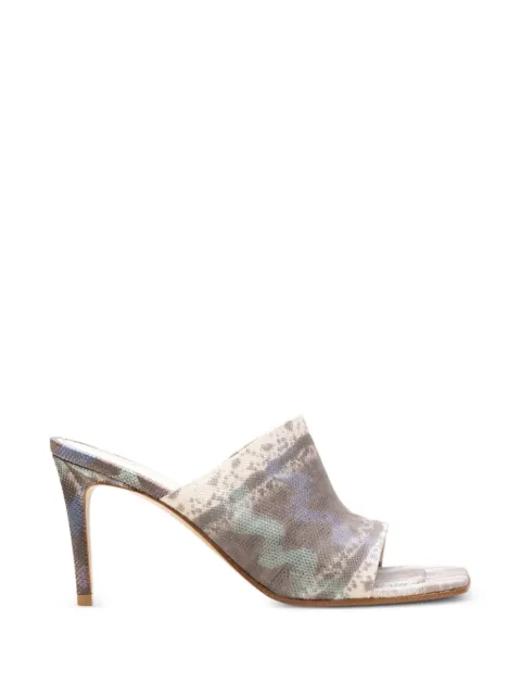 CHUCKIES sandalias con efecto de piel de serpiente
