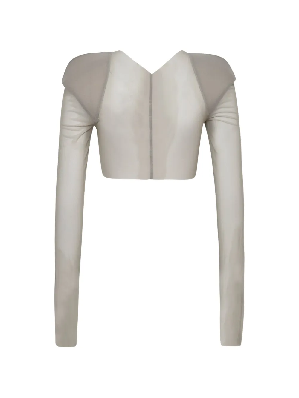Rick Owens Cropped top met schoudervullingen Grijs