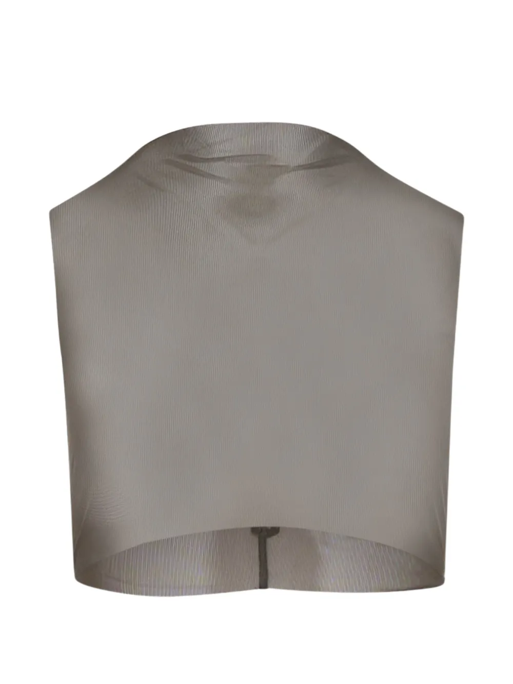 Rick Owens sheer crop top - Grigio