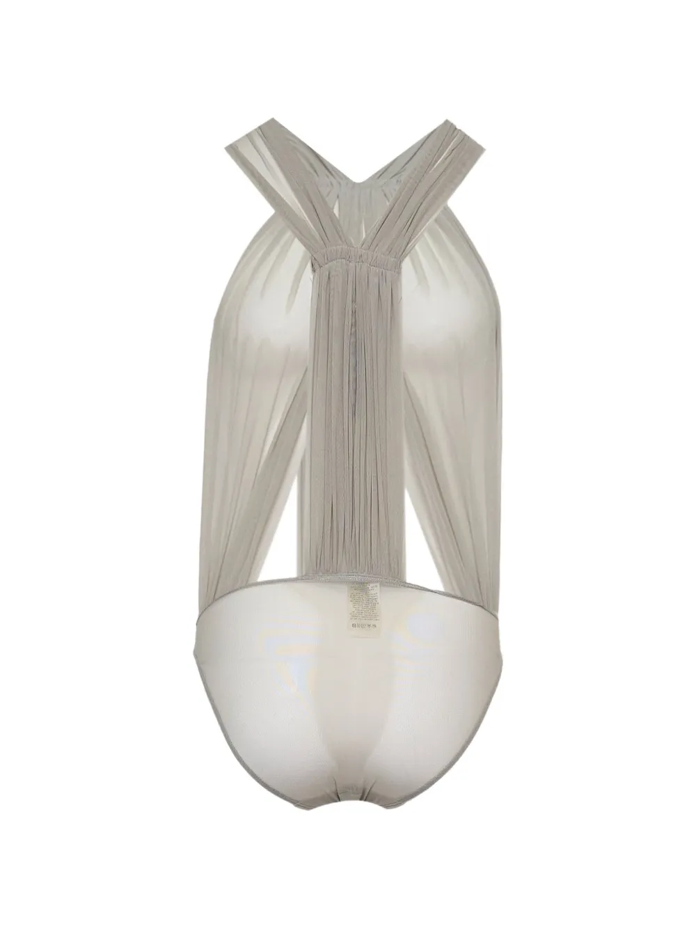 Rick Owens Miami gedrapeerde body Wit