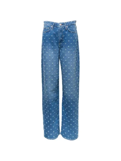 rag & bone Logan distressed wide-leg jeans