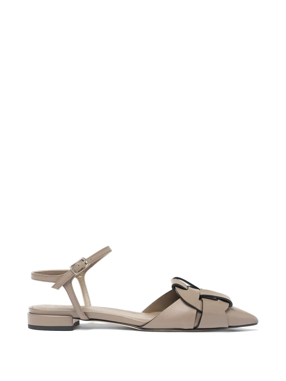 Scarosso Amanda woven pointed-toe pumps - Brown