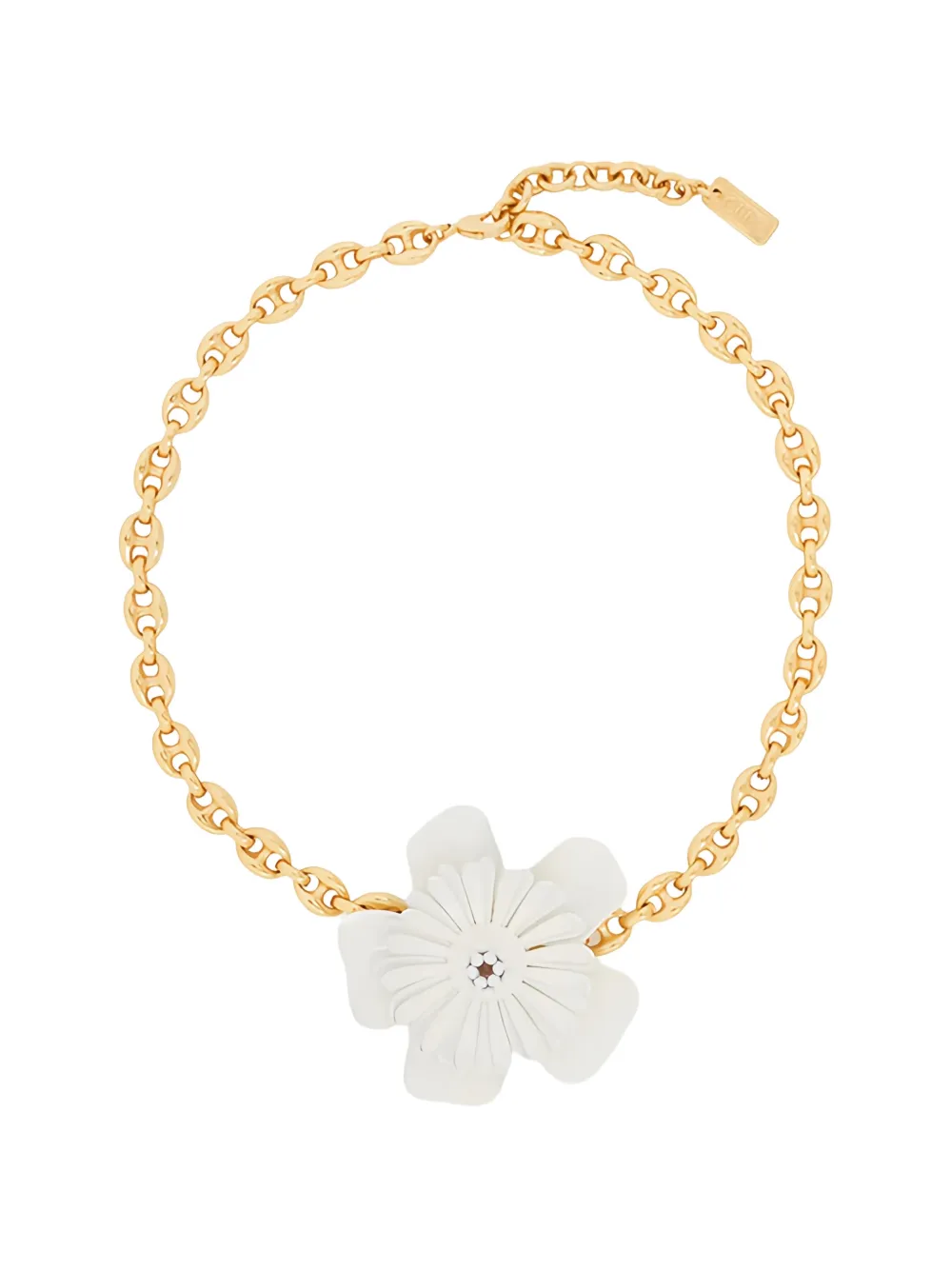 Chloé flower-detail chain necklace - Oro