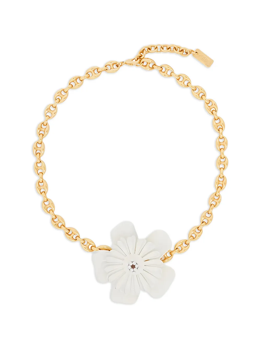 Chloé flower-detail chain necklace - Oro