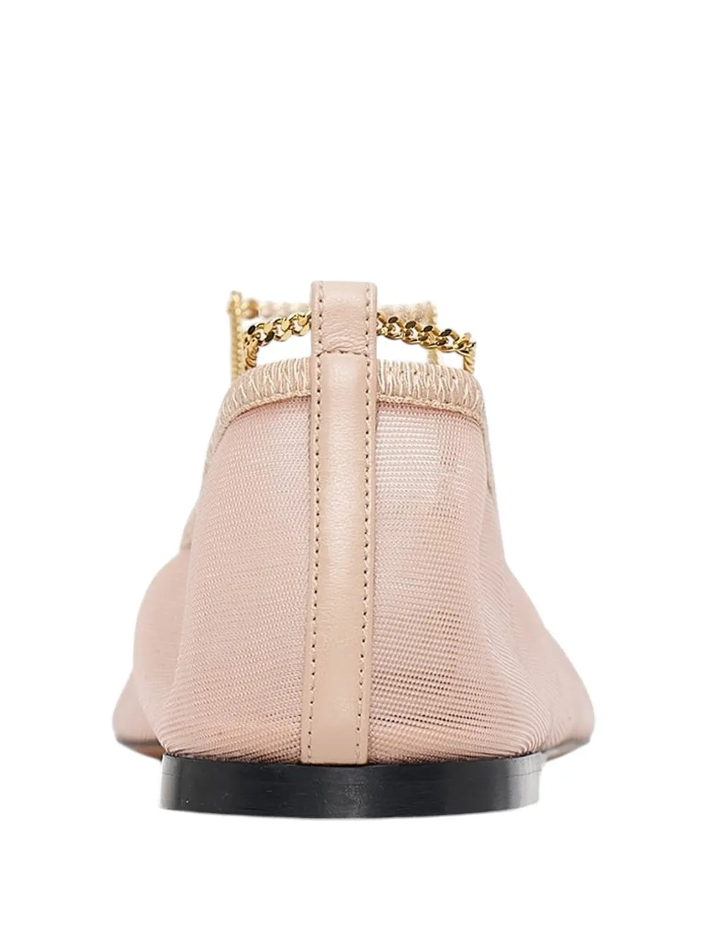 Stella McCartney chain-detail ballet flats Roze