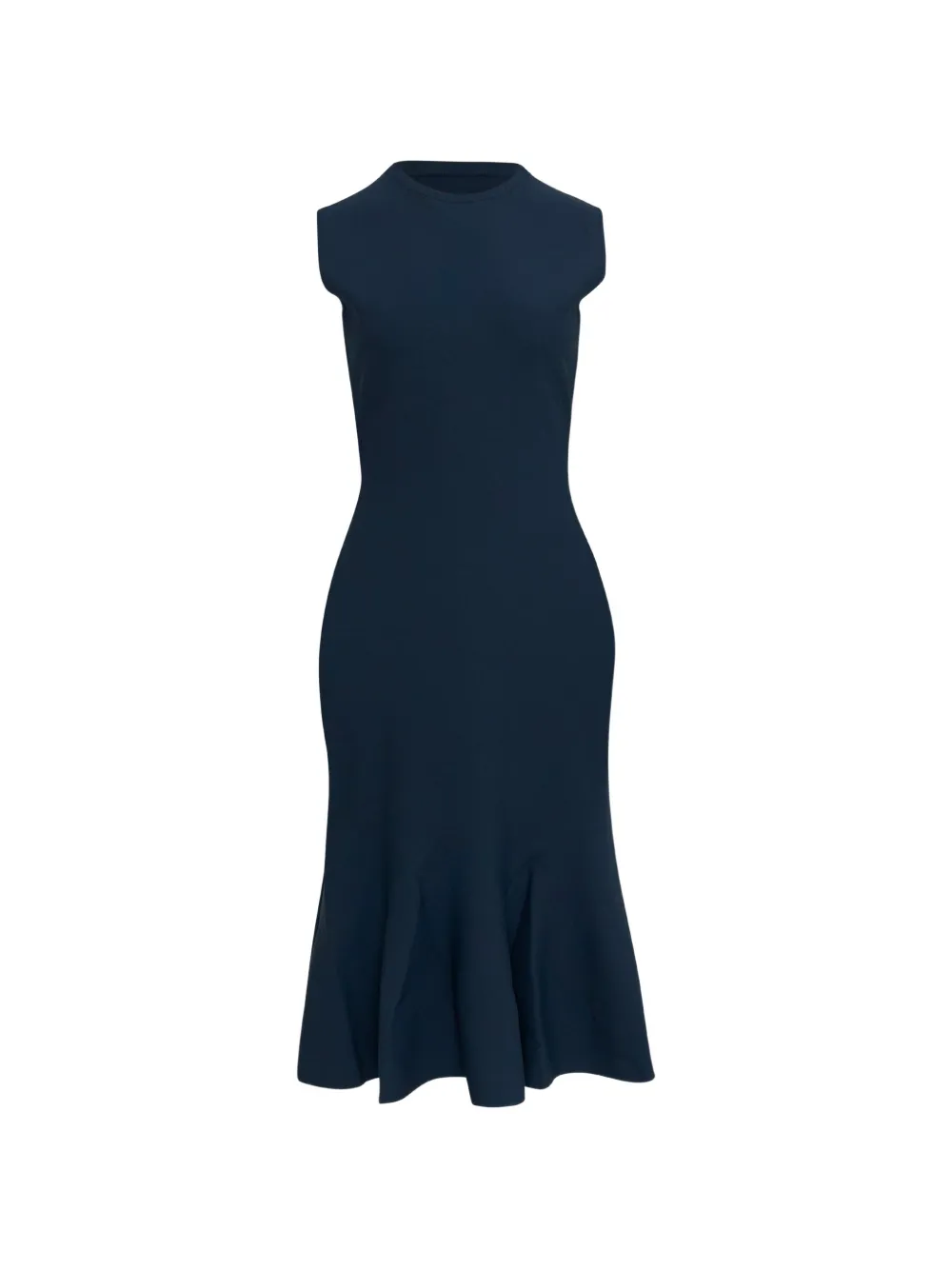 Stella McCartney sleeveless fluted-hem midi dress - Blu