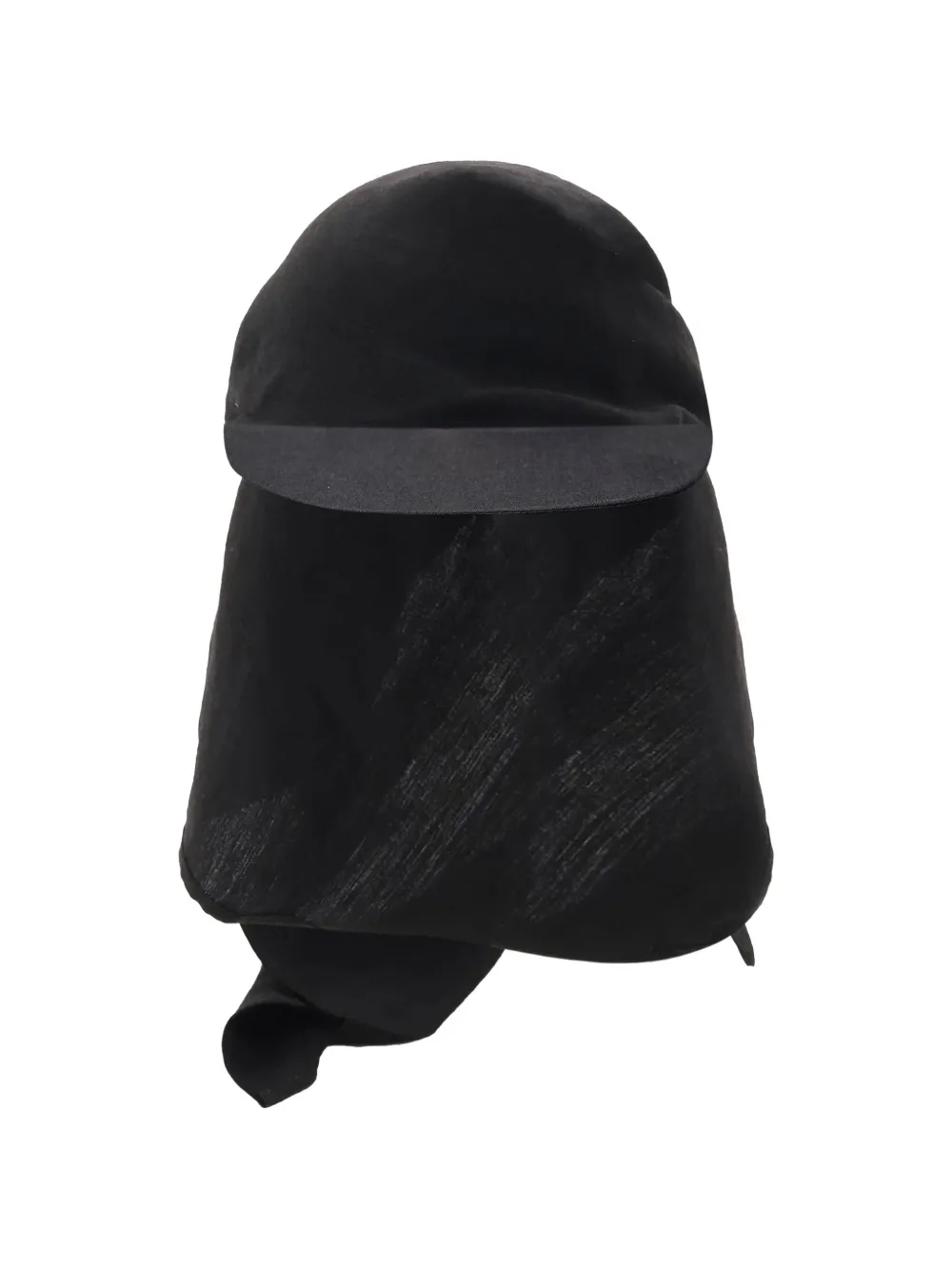 Yohji Yamamoto Bandana knot-detail cap - Schwarz