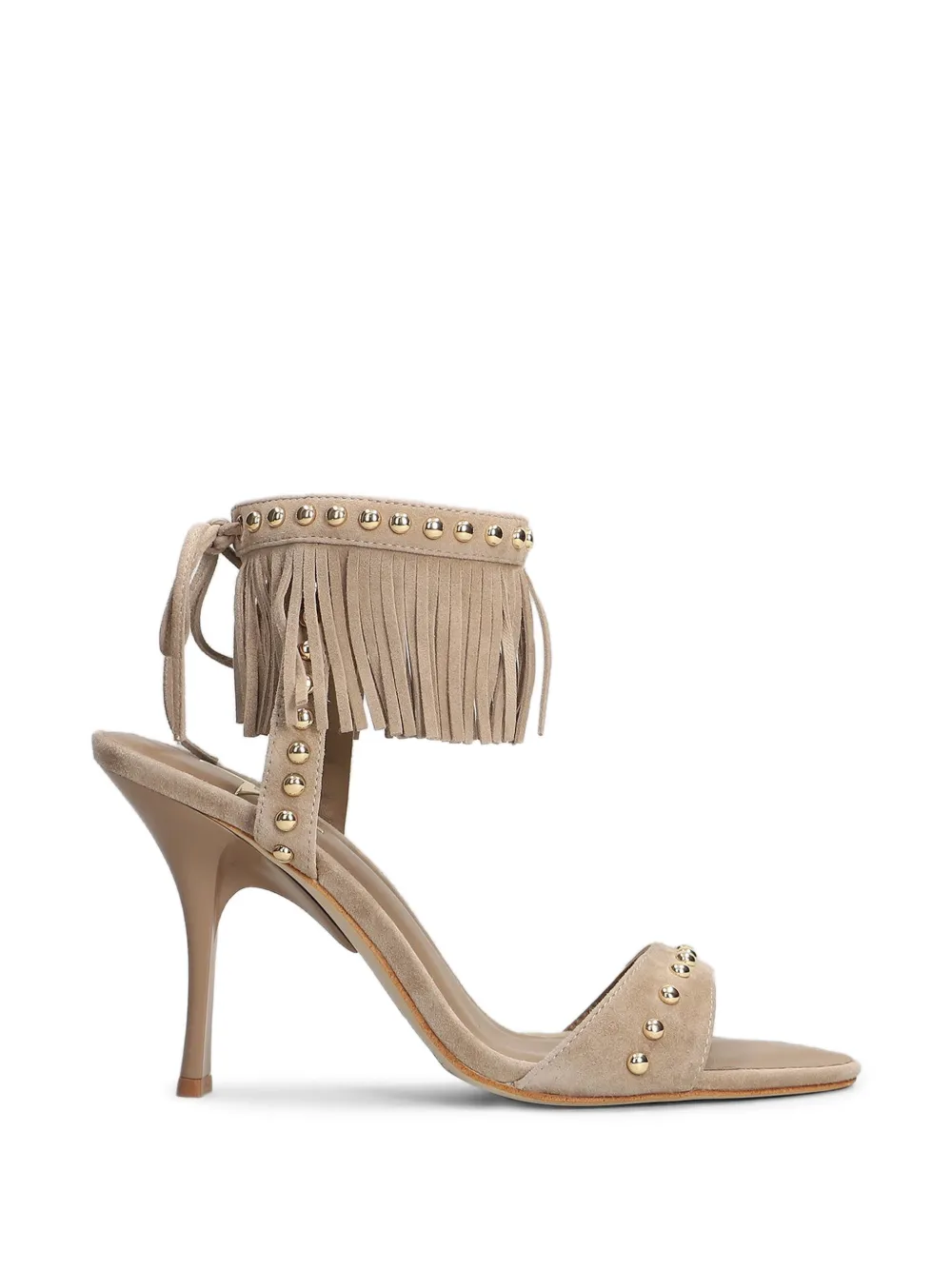 Marc Ellis fringed stud-embellished sandals - Toni neutri