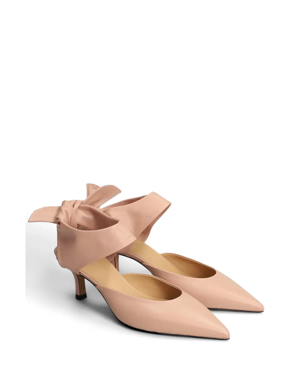 ODISSI Jodie pumps met geknoopt detail en puntige neus Roze