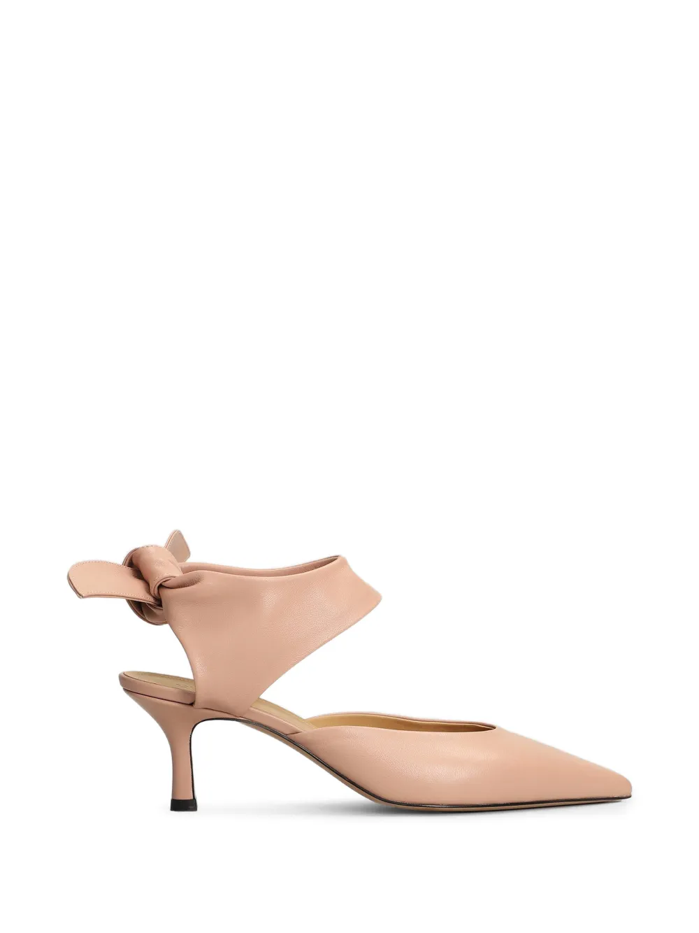 ODISSI Jodie pumps met geknoopt detail en puntige neus Roze