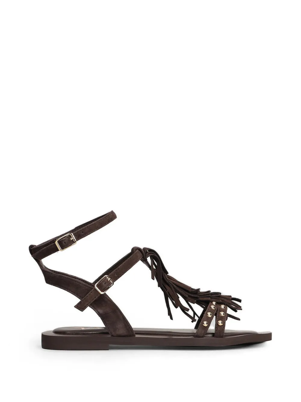 Marc Ellis fringe-detail flat sandals - Marrone