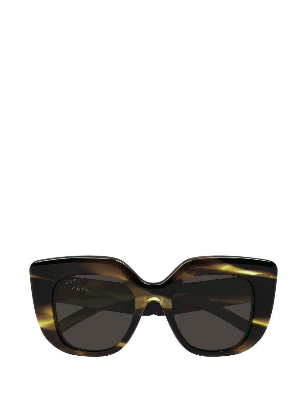 Gucci Eyewear cat-eye frame sunglasses - Marrone