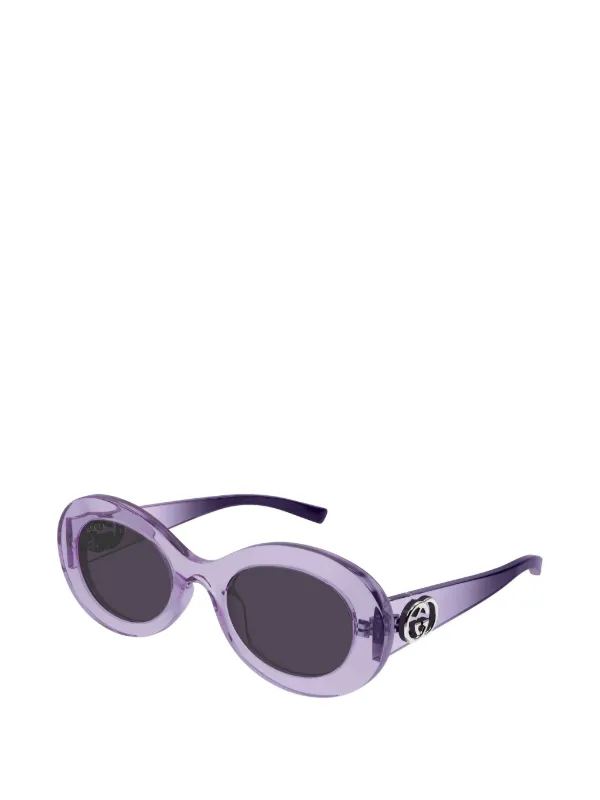 Gucci Eyewear インターロッキングG オーバルフレーム サングラス