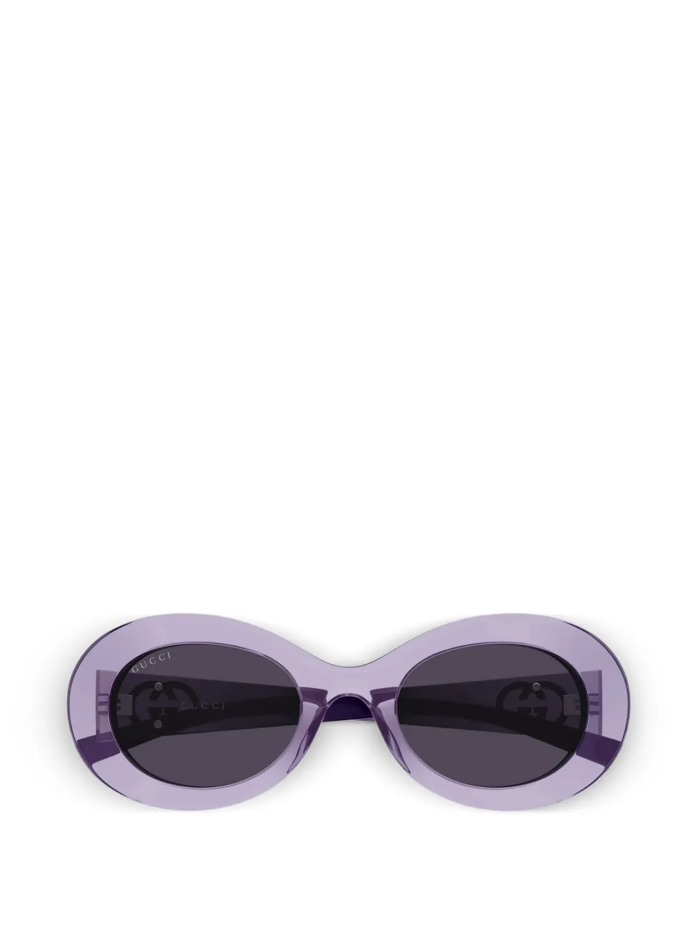 Gucci Eyewear Interlocking G oval-frame sunglasses - Viola
