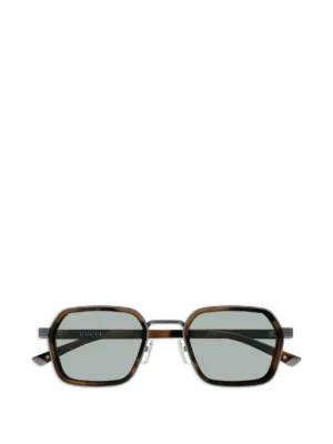 Gucci Eyewear ラウンドフレーム サングラス | グレー | FARFETCH JP