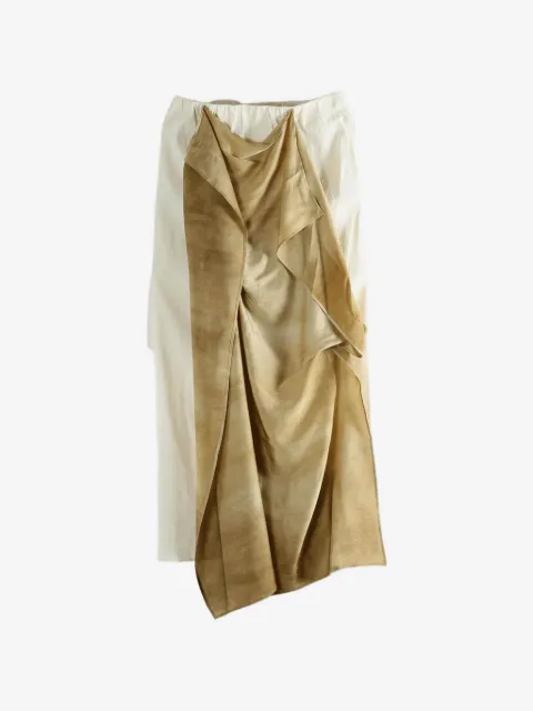 Uma Wang Gale draped midi skirt