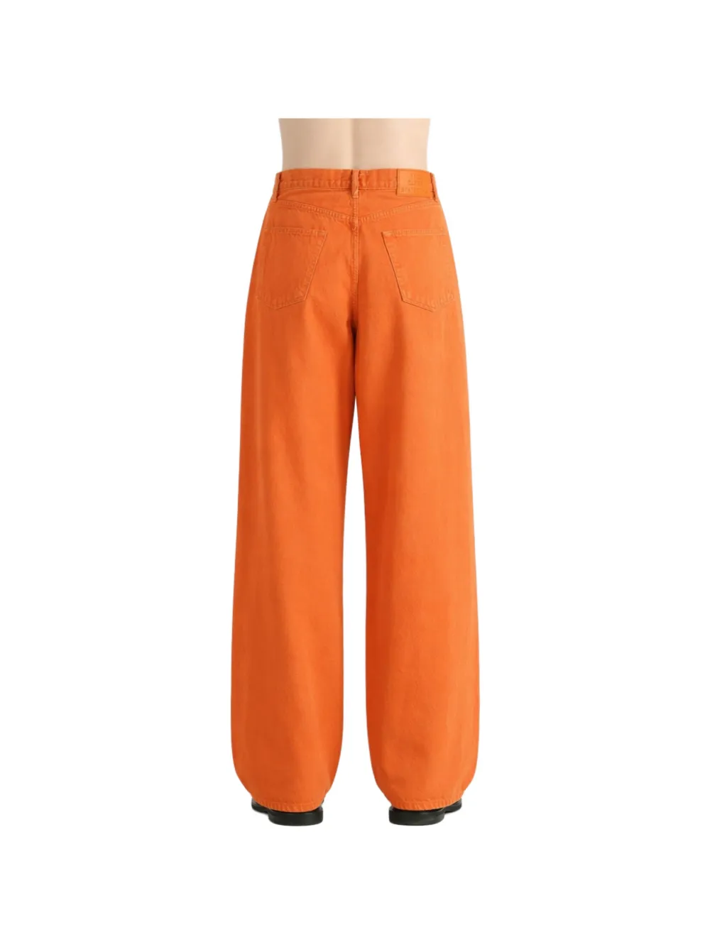 The Elder Statesman Jeans met wijde pijpen Oranje