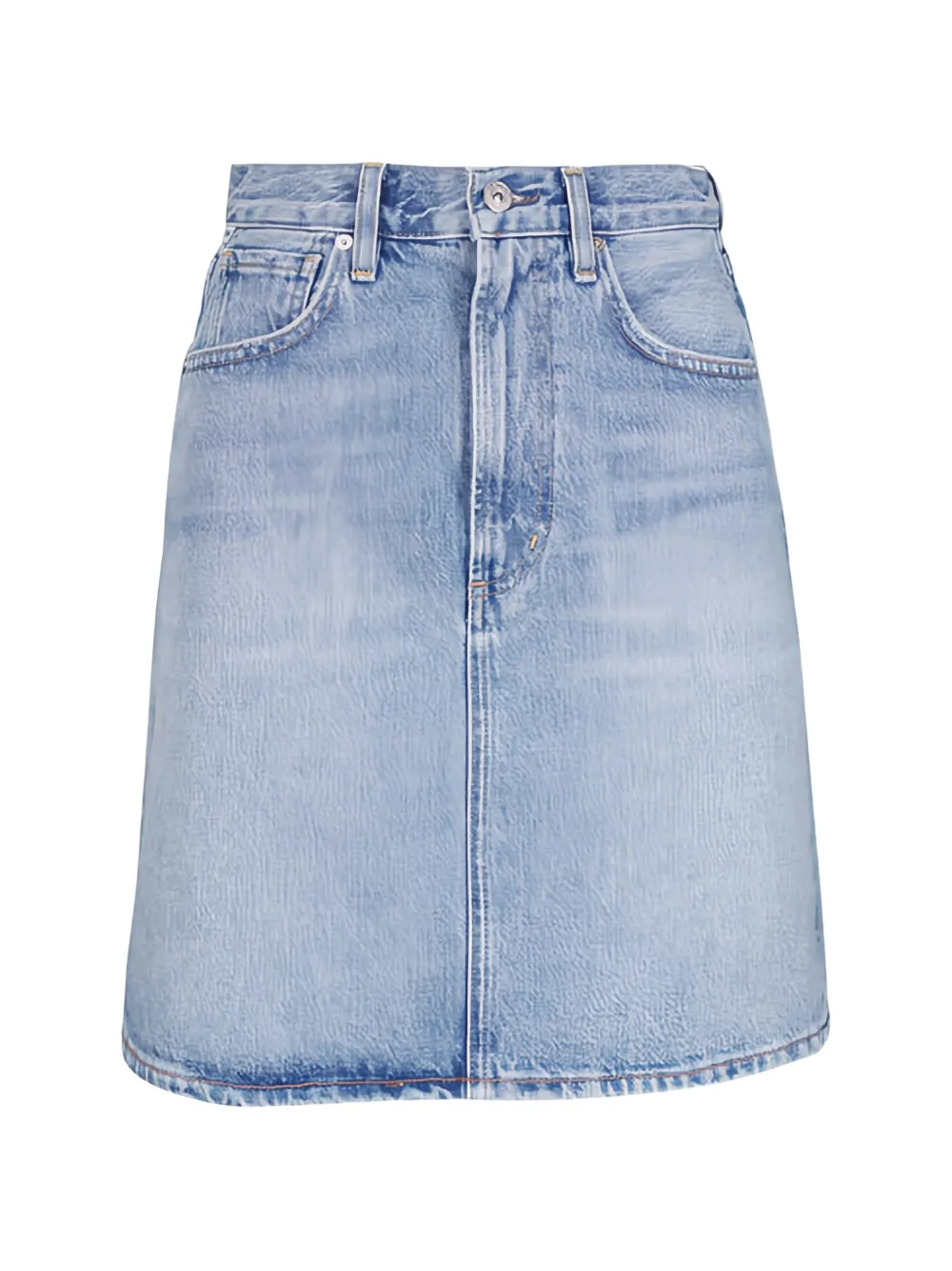 Citizens of Humanity faded-effect denim skirt - Blue