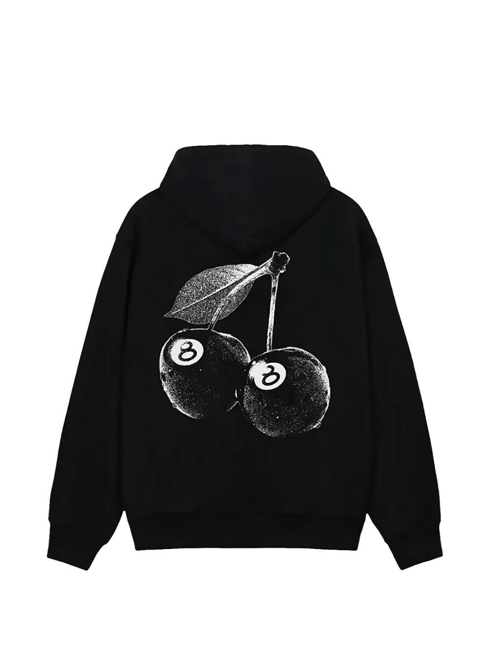 Stüssy Cherries hoodie met trekkoord Zwart