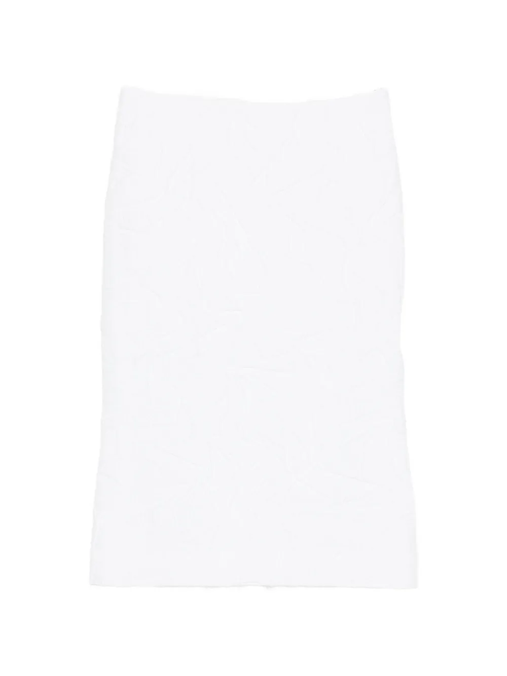 SHUSHU/TONG crinkled-effect skirt - Bianco