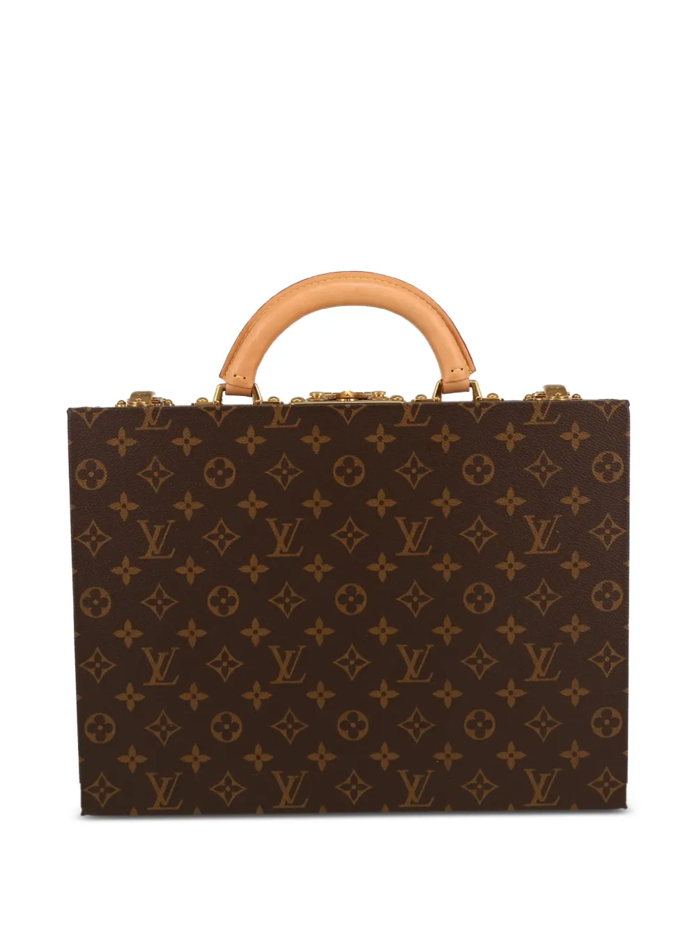 Louis Vuitton Pre-Owned 2022 Monogram Boite à bijoux canvas and leather briefcase - Braun